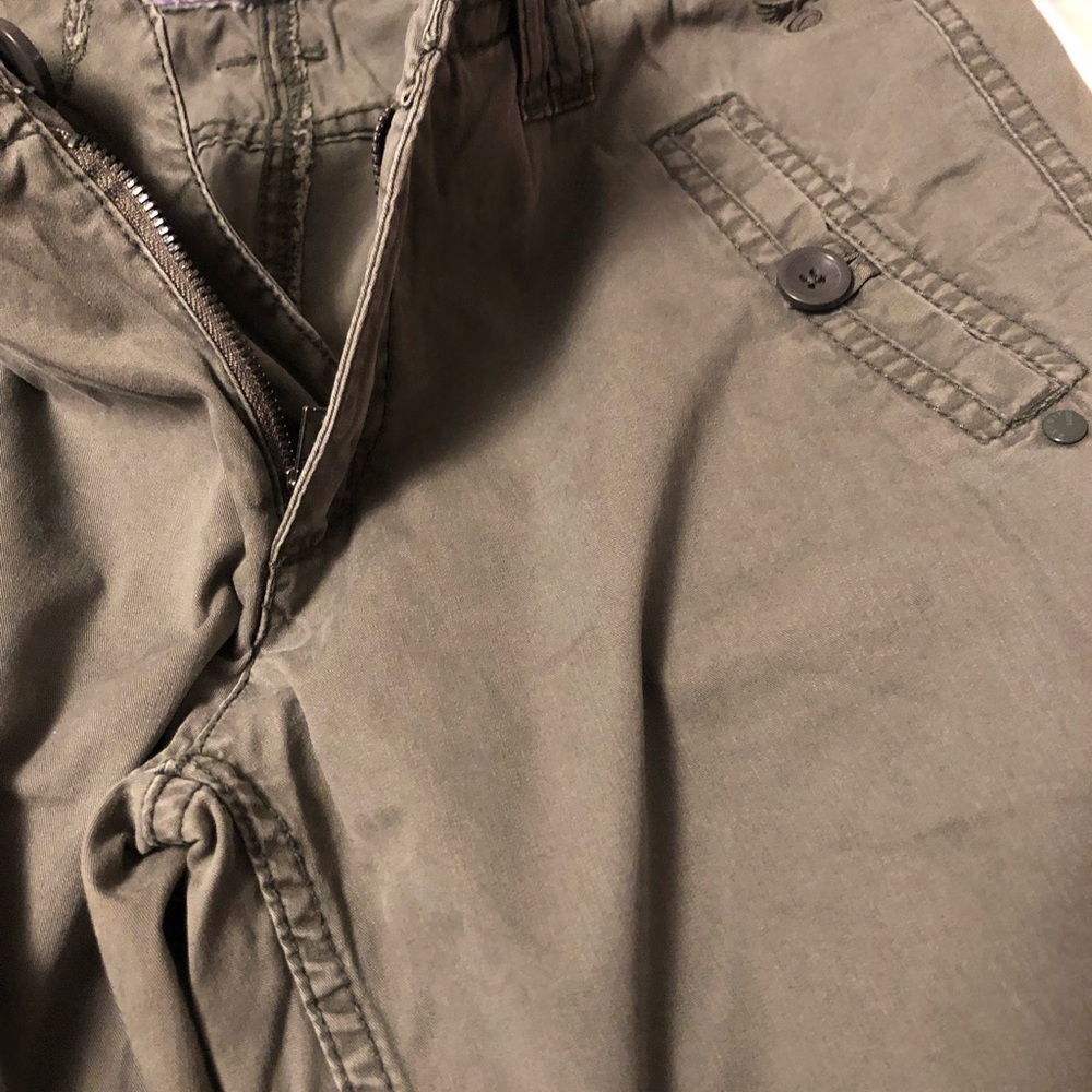 Esprit Boot Cut Pants in Olive Green